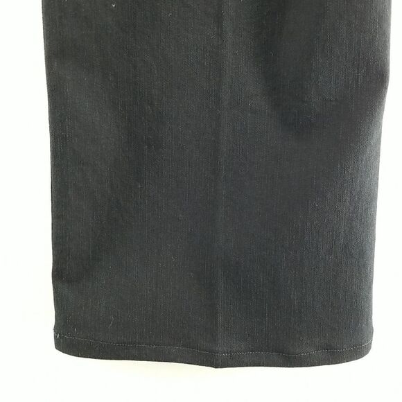 🎁5/$25 Northern Reflections Jeans Women's Size 12 Black Town Front Button Zip - Picture 7 of 10